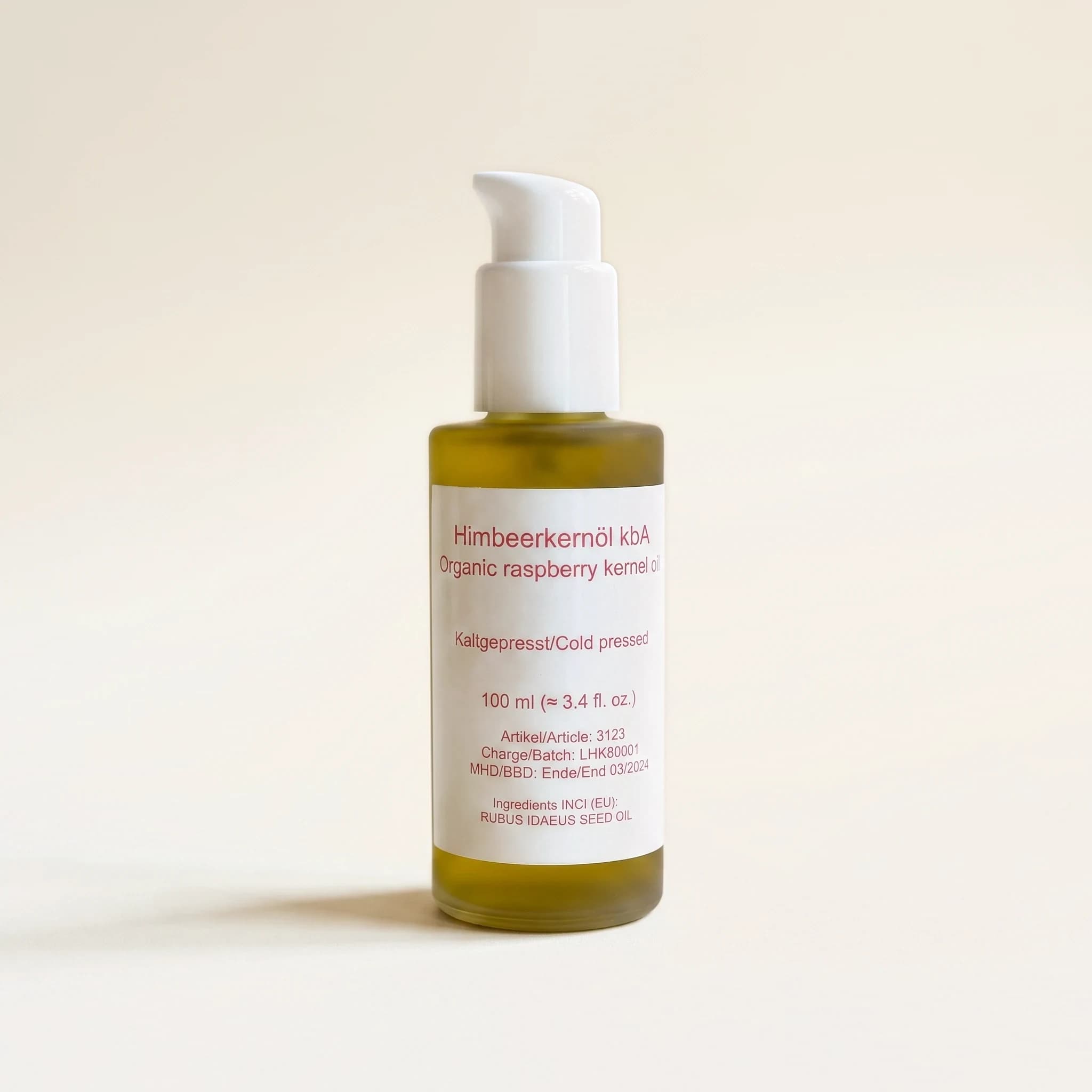 Økologisk hindbærkerneolie, 100 ml